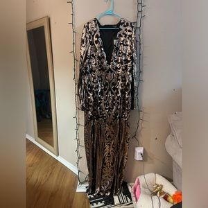Fashion Nova Queen of Spades Sequin Dress. Never worn and still with price tag